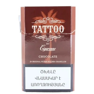 Ծխախոտ «Cigaronne» Tattoo compact chocolate
