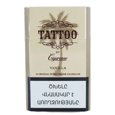 Ծխախոտ «Cigaronne» Tattoo compact vanilla