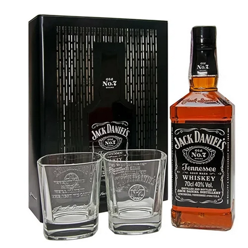 Վիսկի «Jack Daniel s» 0.7լ 2հ բաժակ
