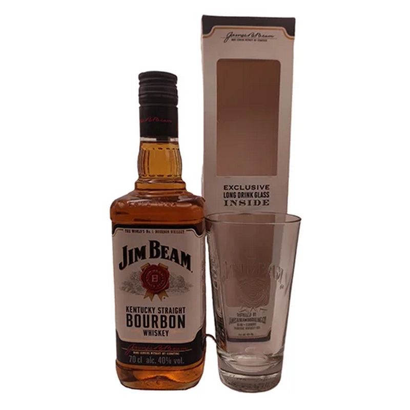 Վիսկի «Jim Beam» 0.7լ բաժակով