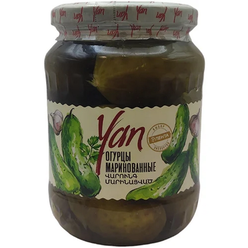 Մարինացված վարունգ «Yan» 700գր
