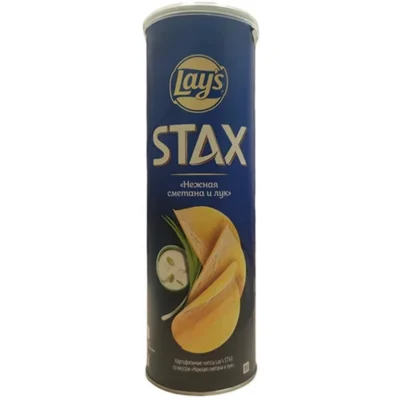 Չիպս «Lay's Stax» 140գր Нежная сметана и лук