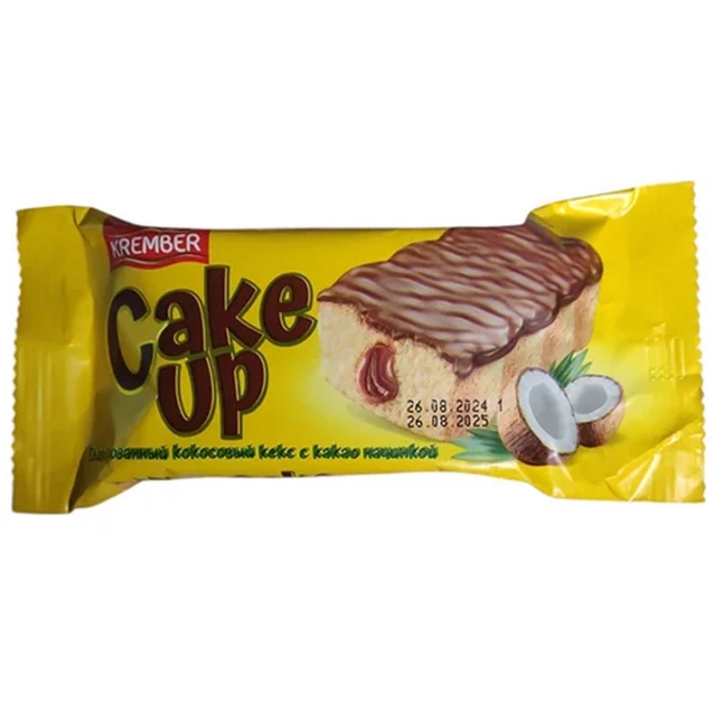 Կեքս գլազուրապատ «Cake up» 55գր կոկոսի
