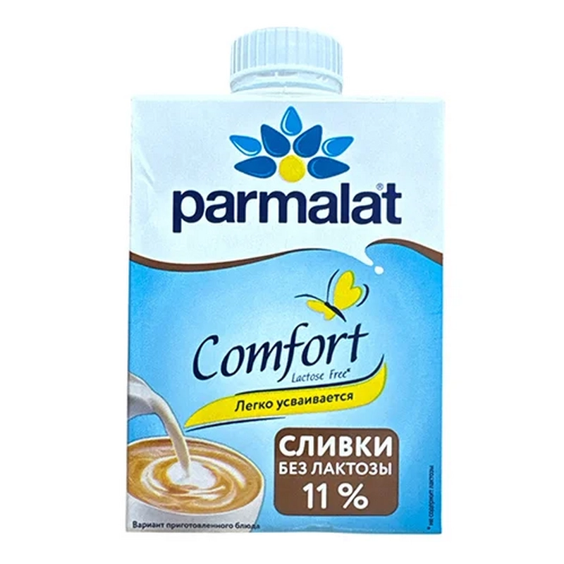 Ուլտրապաստերացված սերուցք «Parmalat» 11% 500գր առանց լակտոզայի