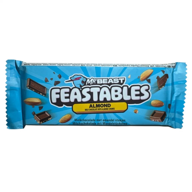 Շոկոլադե սալիկ «MR Beast Feastables» 60գր Almond