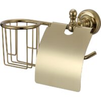 31031R-E Կախիչ զուգարանի թղթի և զամբյուղ (Gold) GANZER (20/1հատ)