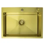 Լվացարան չժանգոտվող 60х50 (Մատ գոլդ) HANSEN (2/1հատ) - Image 2