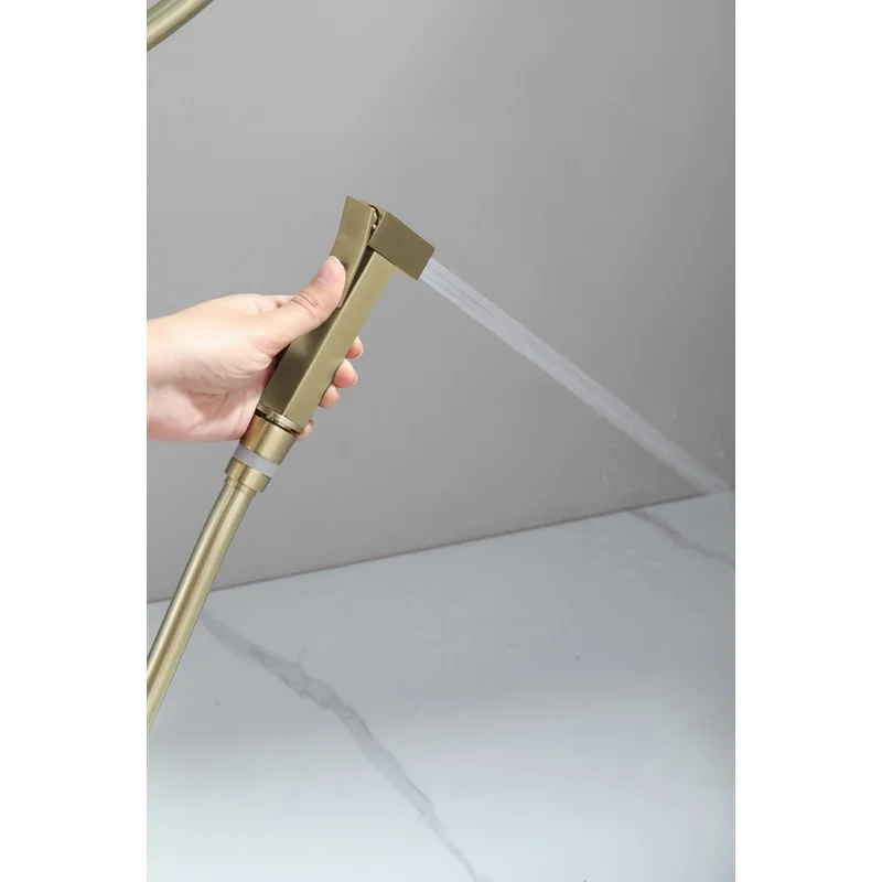 01157-S Ներկառուցված հիգենիկ ցնցուղ (Gold) GANZER (10/1հատ)