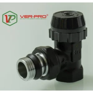 Թերմոստատի փական անկյունային/Սև 1/2 ViEiR (80/10 հատ)