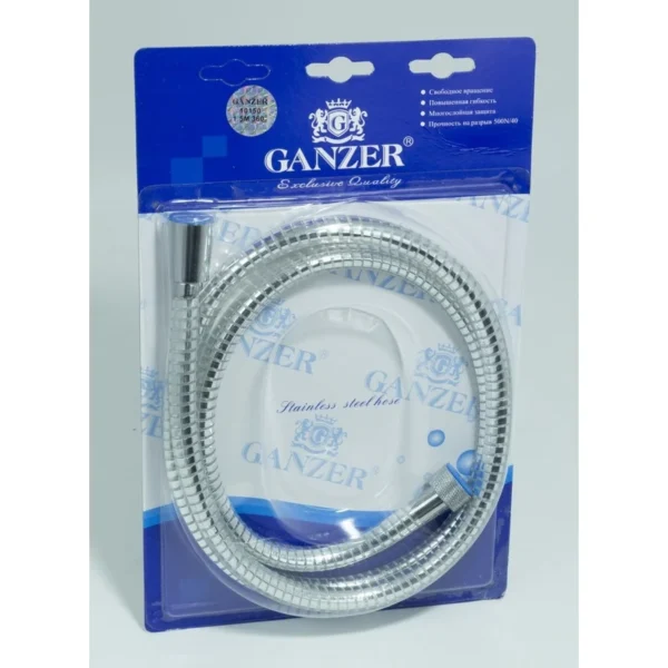 10200 Ցնցուղի խողովակ 200սմ. GANZER թափանցիկ (50/1հատ)